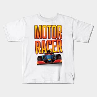 Moto racing car. Kids T-Shirt